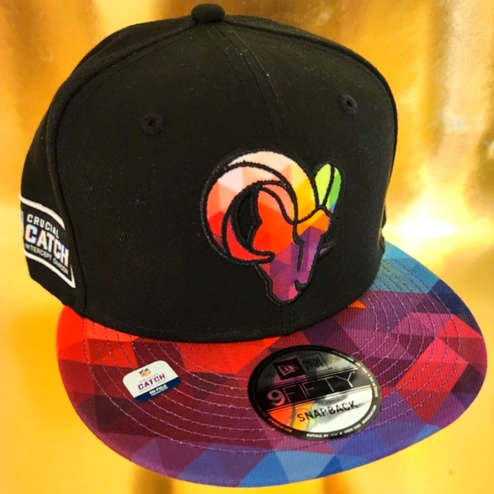 Lps Angeles Rams NFL New Era Crucial Catch SnapBack 59Fifty Hat
